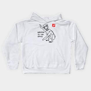 WALKING TO THE OFFICE (YOGA) Kids Hoodie